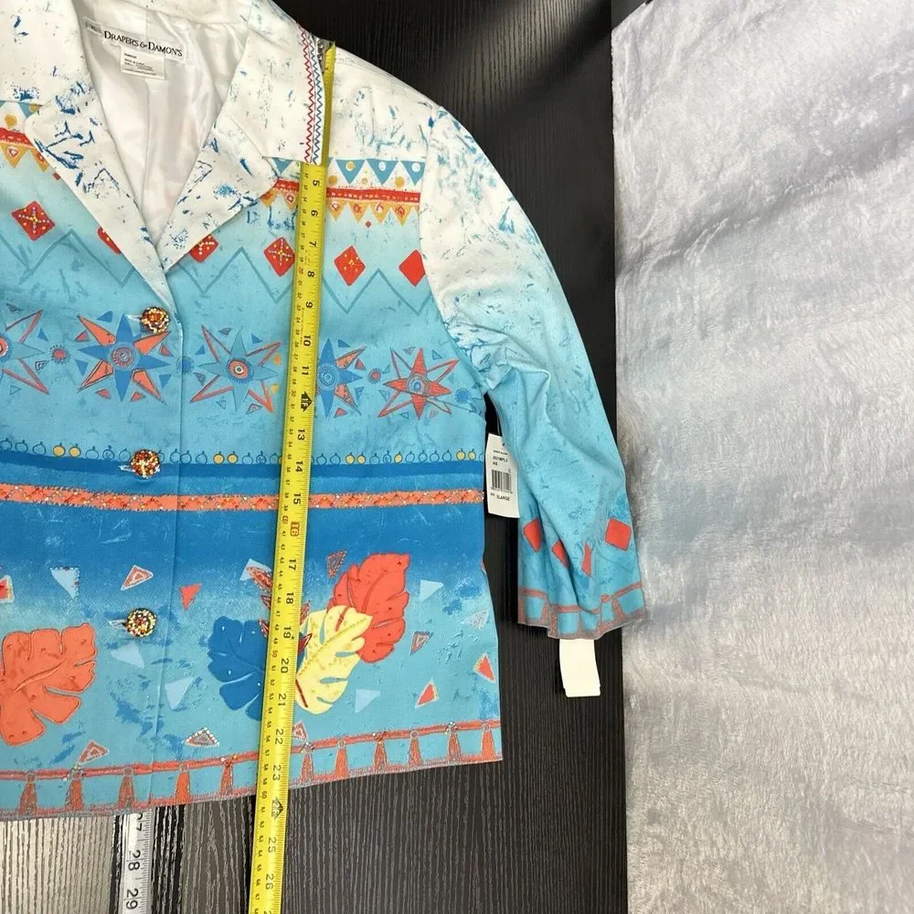 Vintage Drapers & Damons Desert Bloom Beaded/ Embroidered Jacket Women’s XL NWT